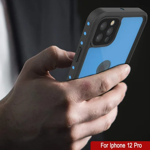 Vista 6 de Punkcase Funda impermeable diseñada para iPhone 12 Pro [serie StudStar] [ajuste delgado] [Certificado IP68] [A prueba de suciedad]