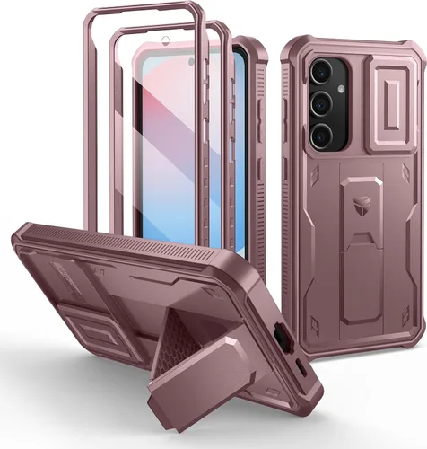 Vista 53 de Dexnor Funda para Samsung Galaxy S24 con Cubierta Deslizante Integrada para Cámara y Protector de Pantalla y Soporte, Funda Resistente a los Golpes