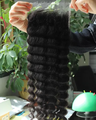 Vista 21 de BEEOS Frontal de Encaje HD de 13 x 4 pulgadas Solamente, cabello humano virgen lacio de color rubio 613, línea de cabello prearrancado de 0.10mm
