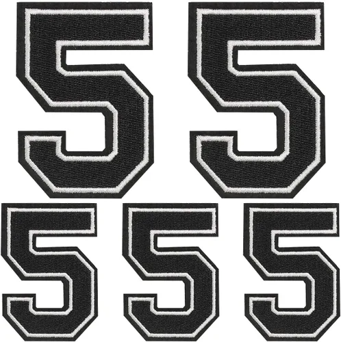 Vista 81 de Parches de letras para planchar, 5 piezas de letras individuales bordadas completas para ropa, vestido, sombrero, jeans, accesorios de bricolaje