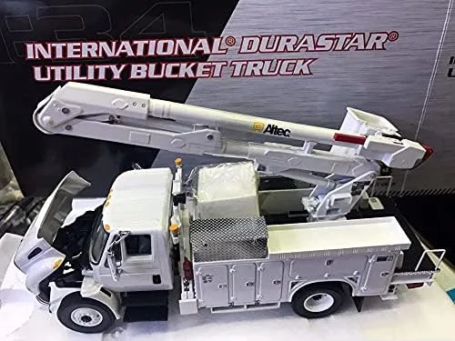 Vista 3 de Para First Gear International Durastar Utility Bucket Truck 1/34 DIECAST Modelo Terminado Camión
