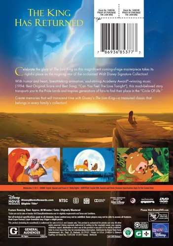 Vista 2 de El Rey León Signature Collection DVD