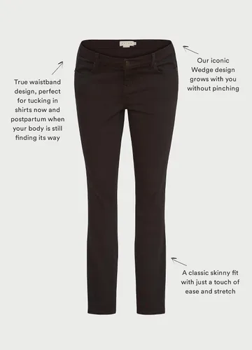Vista 4 de HATCH Slim Maternity Jeans - Under The Belly Pregnancy Jeans That Grow with You - Recycled Stretch Cotton Denim