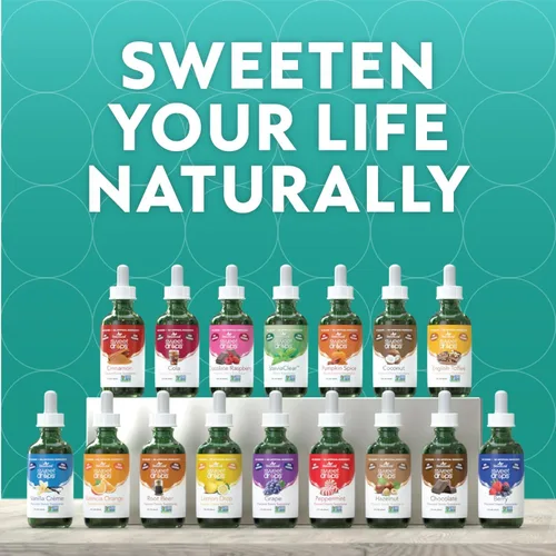 Vista 3 de Stevia líquida Sweetleaf, 2 onzas Gotas dulces, extracto orgánico de hoja de stevia, cero calorías, sin eritritol, sustituto del azúcar