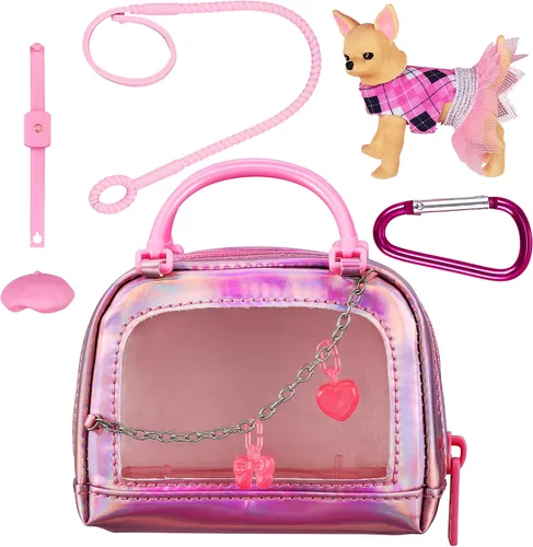 Vista 7 de REAL LITTLES - Transportín Coleccionable de Micro Cachorro con 1 Micro Cachorro y 5 Micro Sorpresas Funcionales Adentro! Los Estilos Pueden Variar
