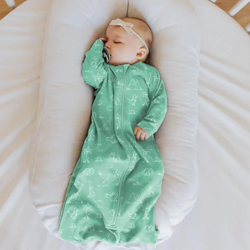 Vista 2 de Babysoy Saco de dormir de manga larga para bebés y niños pequeños
