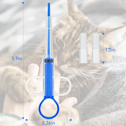 Vista 2 de 2 unidades de píldoras para mascotas para gatos pequeños, perros, dispensador de pistola de píldoras, píldoras para mascotas, píldoras de punta