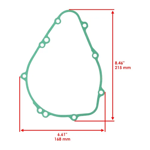 Vista 2 de Caltric Junta de cubierta de estator compatible con Kawasaki Versys 1000 Klz1000 Klz 1000 Lt 2015 2016 2017