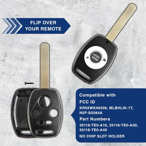 Vista 5 de Combo Keylessoption solo la carcasa Keyless cabezal de entrada remoto Combo carcasa leontina, Negro