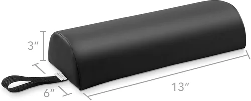 Vista 2 de Saloniture Cojín Refuerzo Semicircular para Mesa de Masaje de Cuello - 13 x 6 x 3 Pulgadas - Negro