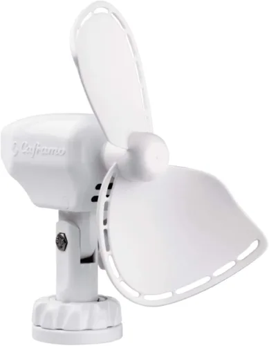 Vista 2 de SEEKR by Caframo Ultimate 747 Ventilador de 12 V de 2 velocidades de 7 pulgadas con enchufe para encendedor, color negro