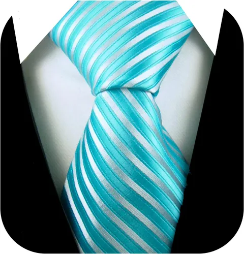 Vista 6 de Scott Allan - Corbatas de rayas para hombre - Corbata tejida para hombre