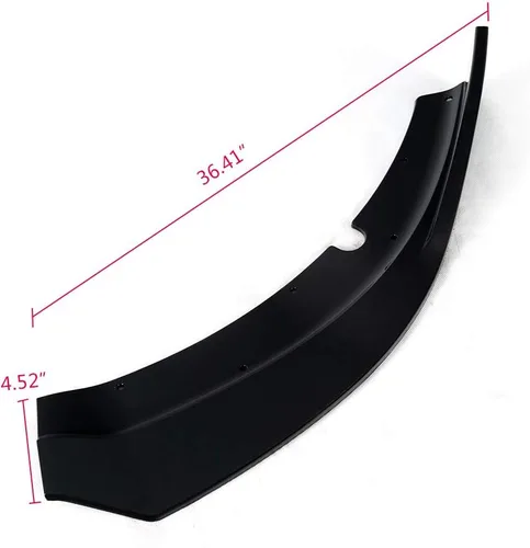 Vista 4 de CHEDA Combinación de parachoques delantero, protector divisor de labio, compatible con Dodge Charger 2015-2020 SRT solo estilo V2, negro brillante