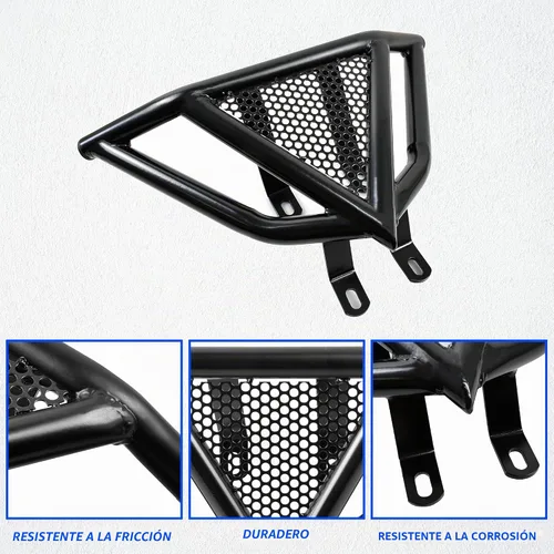 Vista 4 de Parachoques delantero para Yamaha Raptor 700 700R 2006-2025, Kit protector de parachoques delantero de hierro negro brushguard para Yamaha Raptor