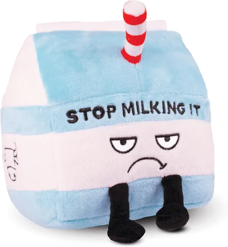 Vista 7 de Punchkins Peluche de maní – Peluche divertido con texto en inglés «I'm Allergic to Deez», regalo para los amantes del humor, bonito juguete