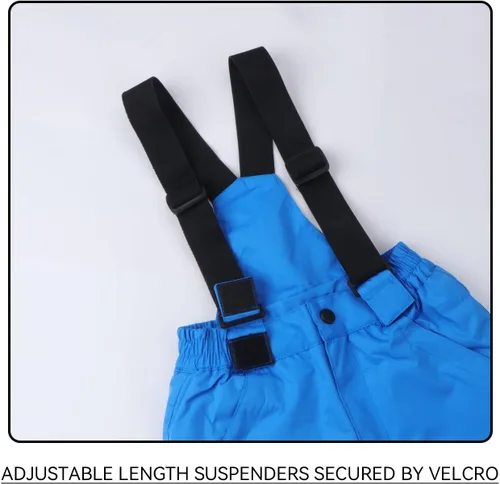 Vista 5 de Conjunto de chaqueta y pantalones de esquí para niños, abrigos de lluvia para snowboard de invierno, trajes de nieve para niñas y niños