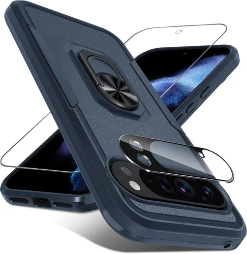 Vista 12 de Janmitta Funda para Google Pixel 8a con Protector de Pantalla + Protector de Lente de Cámara, Resistente a Prueba de Golpes de Servicio Pesado