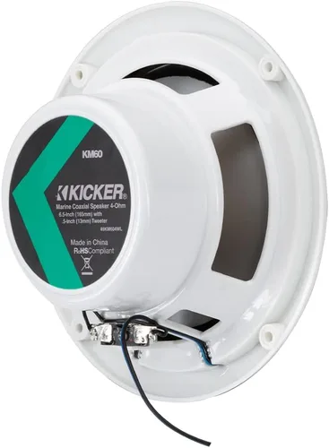 Vista 9 de KICKER 49KM604WL KM 6.5" 4Ω Altavoces Coaxiales Marinos LED Azul - Par