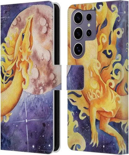 Vista 182 de Head Case Designs Officially Licensed Carla Morrow Galactic Entrancement Dragons Leather Wallet Case Compatible with Samsung Galaxy A07 4G