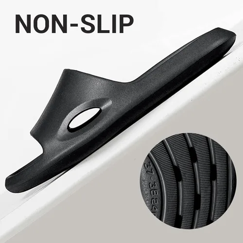 Vista 4 de Newbuty Zapatos de ducha para hombre, sandalias de baño antideslizantes para dormitorio universitario, artículos esenciales para la ducha, sandalias