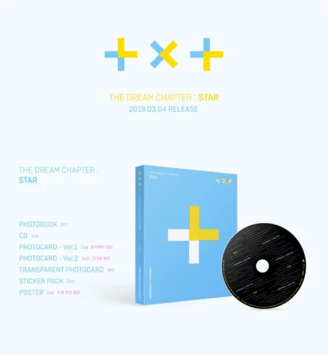 Vista 2 de TXT Tomorrow X Together The Dream Chapter - Estrella (con póster de pre-orden)