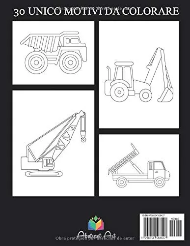 Vista 2 de De Vehículos De Construcción - Libro Para Colorear Excavadora, para niños 2 años (Spanish Edition)