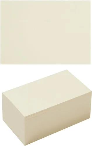 Vista 8 de Paquete de 100 tarjetas de papel grueso en blanco para invitaciones, tarjetas de felicitación, postales, fotos, papel grueso de 250 GSM