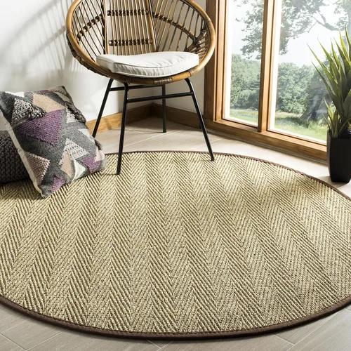 Vista 58 de Safavieh Colección de fibra natural NF115P - Alfombra (fibra natural), color gris, Fibras naturales