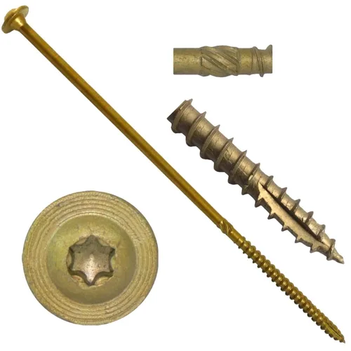 Vista 32 de Jake Sales Tornillo de retraso de construcción #17 x 4 - Tornillo de retraso estructural resistente con accionamiento Torx/Star Drive