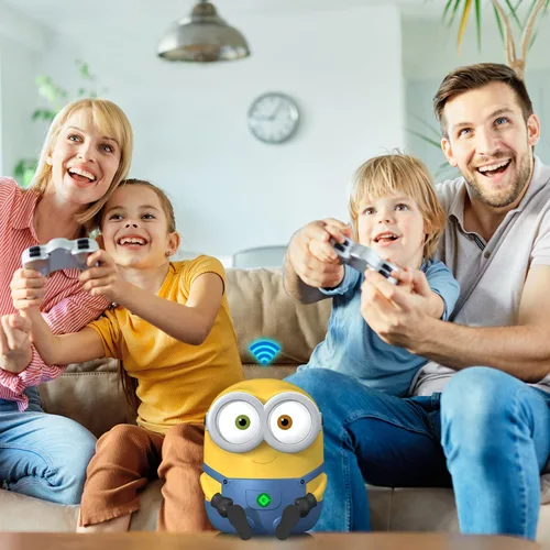 Vista 6 de Davolink Minions Series WiFi 6 / 6E Router de Gaming Extensor WiFi Dual y Tri-Band Gigabit Sistema de Malla de Internet Inalámbrico Streaming 8K