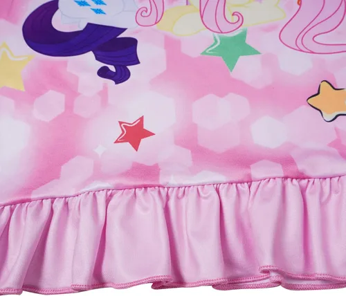 Vista 2 de LEMONBABY Camisón de princesa de unicornio para niñas pequeñas, vestido de verano casual, pijamas, ropa de dormir, pijamas, pijamas, pijamas