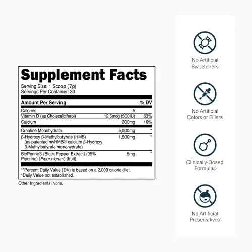 Vista 9 de Transparent Labs Aislado de proteína de suero alimentado con pasto, vainilla francesa, creatina HMB, sin sabor