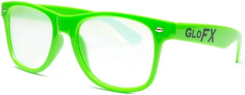 Vista 2 de GloFX Ultimate Diffraction Glasses - 3D Prism Rainbow Effect - Great Edm, Concert, and Rave Accessory