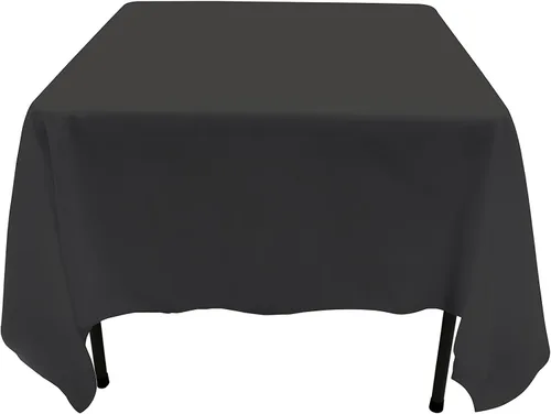 Vista 62 de GEFEII Servilletas de tela de poliéster sólido de 18 x 18 pulgadas para cocina, mantel rectangular cuadrado redondo para bodas, fiestas