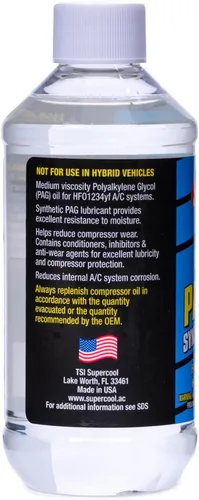 Vista 4 de TSI Supercool 38589-6CP 1234yf PAG 100 Viscosidad 8oz Paquete de 6