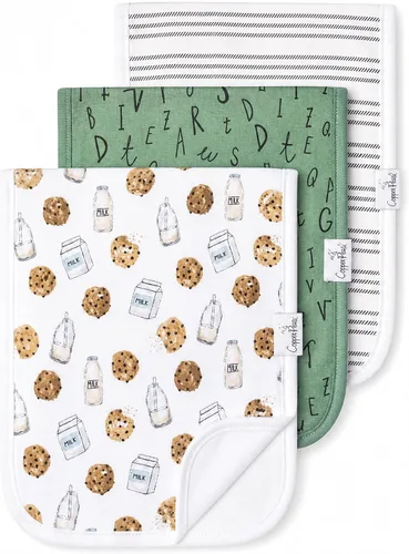 Vista 33 de Copper Pearl Paños para eructos para bebé, paquete de 3 paños grandes de algodón para eructos, trapos extrasuaves con 3 capas absorbentes, perfectos