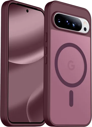 Vista 38 de SPIDERCASE Funda magnética para Google Pixel 9A, protección contra caídas de grado militar, delgada, translúcida, mate, a prueba de golpes