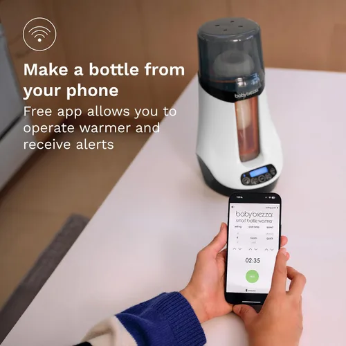 Vista 6 de Baby Brezza Calentador Inteligente de Biberones, Calentador de Leche Materna + Descongelador – Aplicación Gratuita - Diferentes Temperaturas
