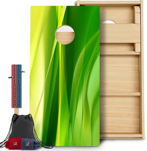 Vista 47 de CornholeGamesUSA Pro - Juego de tablas de Cornhole Fabricado en Estados Unidos Abedul báltico 3/4 Sin rebote Patas triples gruesas Dos 1