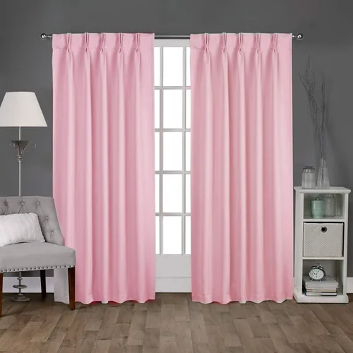 Vista 31 de Par de paneles de cortinas plisadas de doble pellizco para ventana (con 2 paneles combinados, 42 pulgadas de ancho x 45 pulgadas de largo)