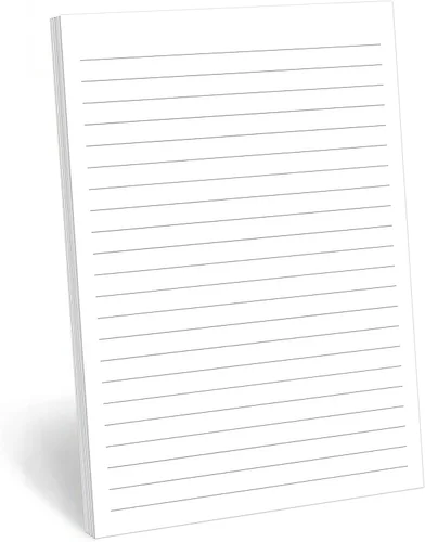 Vista 8 de 321Done Bloc de notas rayado y bloc de notas, blocs de escritura con rayas universitarias, 50 hojas arrancables, bloc de notas de 5.5 x 8.5, bloc