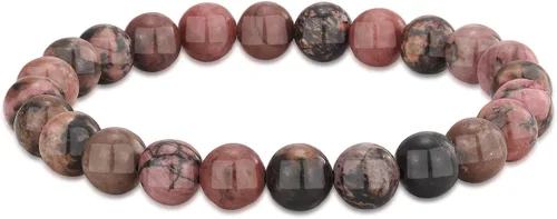 Vista 150 de Crystal Vibe Pulseras de cuentas de 0.315 in para mujeres y hombres, pulseras de cristal con piedras preciosas naturales, tamaño elástico ajustable
