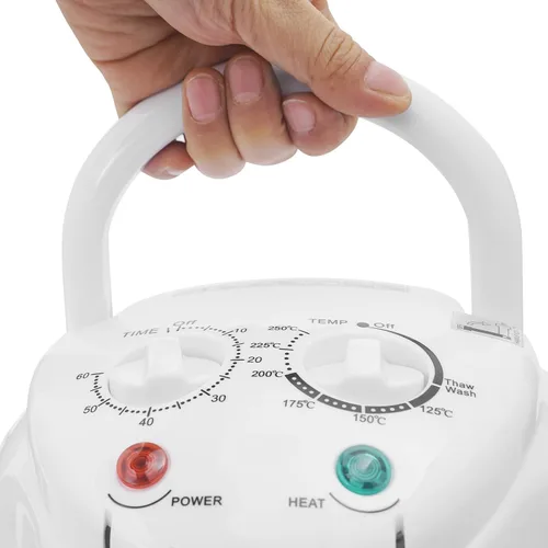 Vista 7 de Freidora de aire turbo de 17.96 cuartos de galón, freidora de aire de vidrio de 1400 W con anillo de expansión, horno halógeno visible de 360°