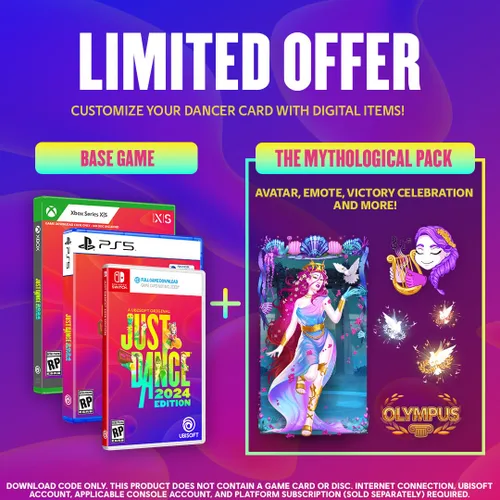 Vista 2 de Just Dance 2024 Edition - Tienda Exclusive Bundle Xbox Series X (Code in Box & Ubisoft Connect Code)