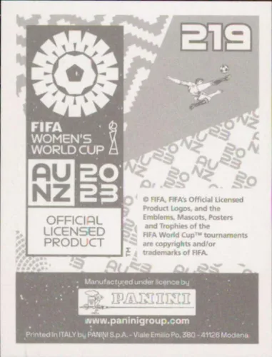 Vista 2 de Panini FIFA - Calcomanías para la Copa Mundial Femenina 2023 #219 Rachel Daly England Mini Sticker Soccer Futbol Trading Card