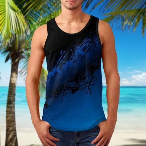 Vista 3 de EELHOE Mens Tank Tops True Comfort Sleeveless Breathable Classic Fit Sport Graphic Casual Shirt Fashion Soft Vest