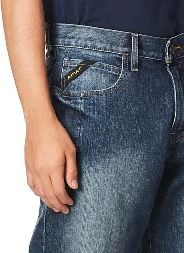Vista 2 de ARIAT Men's Rebar M3 Loose Durastretch Basic Stackable Straight Leg Jean