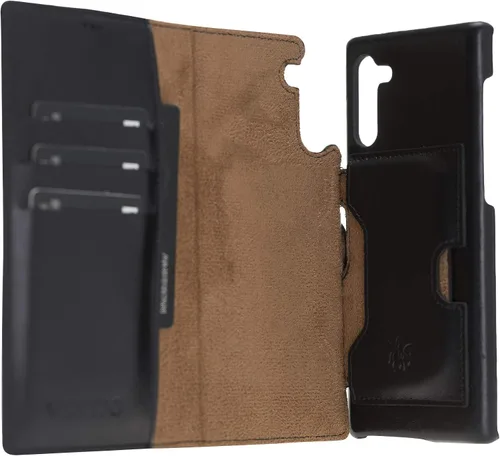 Vista 128 de Venito Florence - Funda de piel compatible con Samsung Galaxy S9, extra segura con bloqueo RFID, cartera desmontable para teléfono (gris decolorado)