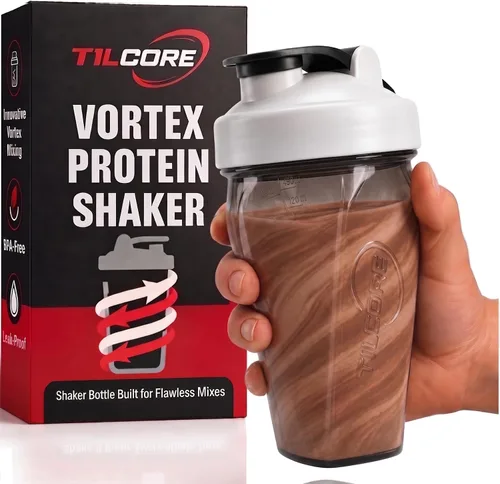 Vista 10 de Vortex - Botella mezcladora de proteínas de 24 onzas / 23.7 fl oz, taza agitadora prémium sin BPA para batidos y batidos de proteínas, a prueba