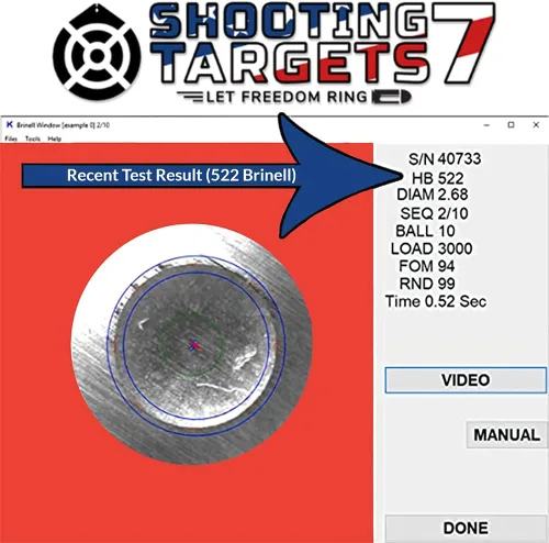 Vista 6 de Ar500 Steel Targets Rifles – 4000 fpe – 1/2 pulgada Ar 500 Steel Gong Target – Corte láser certificado acero chapado en zinc – Ar 500 objetivo